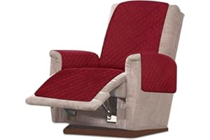 KTCINA Sesselschoner für Fernsehsessel Sessel Überzug Wasserdicht Sesselschoner für Relaxsessel Sofabezug Kratzfest Fleckenresistent Sesselbezug mit Armlehne Sesselauflage für Möbelschutz (Rot)