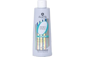 A ALAMA Alama Professional Zero Stress Shampoo Seboregulator, do włosów tłustych odżywiających, odświeżający, z aktywnymi oczyszczającymi pochodzące z kokokosa i miodu, 300 ml