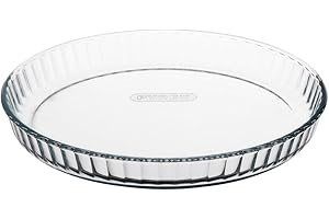 Pyrex Bake & Enjoy Szklane naczynie flan o wysokiej odporności 28 x 28 cm, 1,6 l