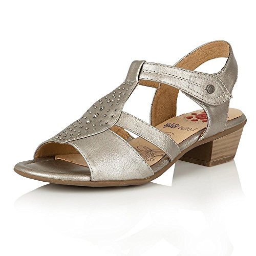 Lotus Cynthia, Women's Heels Sandals, Grey (Pewter), 6.5 UK