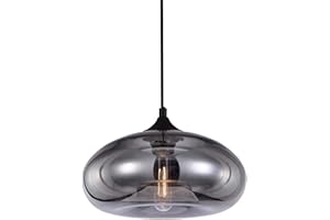 HJXDtech - Suspension Luminaire Plafond Vintage industrielle Chandelier E27 Lustres Light Lamp Colorful Eclairage de Plafond (Gris Miroir)