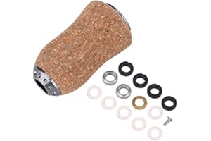 Keenso Bouton de Poignée de Moulinet de Pêche, Remplacement Bouton Manivelle de Moulinet de Pêche Bouton en Bois de Pièces de Rechange de Bouton de Pêche (C)