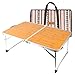 Produktbild Starter Mini Outdoor Faltbarer Laptop Portable Mini Picknicktisch & Ultra Leichte Falten Speicherplatz Bambus Holzmaserung Grilltisch