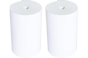 YOUNG WOLF 2 rollos de protector de estacionamiento de espuma antiarascado y Autoadhesivo de puerta súper gruesa de 2 metros es compatible con la pared de garaje gruesa de 6,5 mm (blanco)