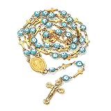 ✟ CARACTERÍSTICAS ✟: Este elegante rosario es una combinación perfecta de mal de ojo y cruz de latino, sentirás la excelente artesanía para el crucifijo y la medalla de bendicto. Un maravilloso accesorio que fomenta una vida cerca de Cristo.