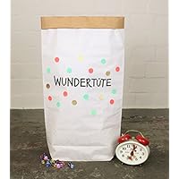Papiersack Paperbag Punkte print