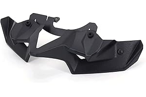 KBUYS Spoilers Avant Downforce compatibles avec Kawasaki Z900 2020 2021 2022 Downforce Naked Frontal Spoilers Z 900 Accessoires Fibre de Carbone (Color : Matte Black)
