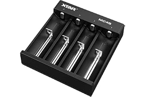 XTAR MC4S Batteriladdare, Type-C, Li-ion/Ni-MH med 4 Celler