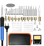 √ Usos - Kit de soldador de soldadura y pirograbado, la temperatura se puede ajustar, muy conveniente de usar