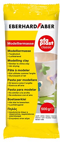 Eberhard Faber 570301 EFAPlast Modelliermasse, 500 g, weiß
