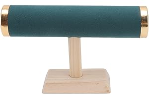 plplaaoo T Bar Necklace and Bracelet Display Stand, Jewelry Stand Organizer,T Bar Bracelet Holder Stable Chains Hairband Jewelry Watch Stands for Watch Necklace Hair Scrunchy Hoop Headband, bracel