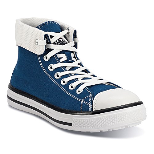 FTG Sicherheitsschuhe Music Blues High S1P SRC, Sicherheitsstiefel Sneaker blau