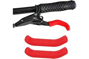 DIOCHE Funda Protectora para Freno de Bicicleta de Montaña, Freno de Bicicleta de Carretera, Antirresbaladiza del Silicón de la Manija del Freno para el Ciclo de la Bici del Camino de la Montaña( rojo)