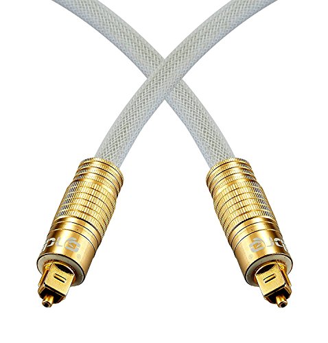 IBRA PREMIUM-Weiß Optisches Toslink Digital – Kabel (1Meter) - 7