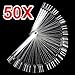 Beyondfashion 50 pcs Beauty False Nail Art Tips Display for Nail Polish/Gel/Acrylic/Fibreglass