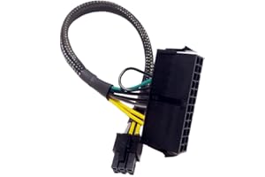 LILILA-REE for Dell Motherboard with 6 Pin Port 24 Pin to 6 Pin ATX PSU Power Adapter Cable 13.3-inch(34cm)