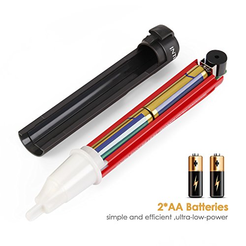 INTEY Spannungsprüfer Voltage Tester Bleistift Test berührungslos kontaktl Stromprüfer Spannungstester Multimeter AC90-1000V - 3