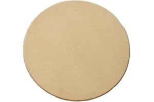 LUUKUP Pierre à Pizza, Pierre à Cuisson Ronde en Cordierite à Pizza pour Barbecue au Four à Grill, croustillantes Pizzas, pains et plus, dans le four et grill (28 CM)