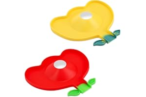Alfombrilla Silicona Fregadero, PARFCO 2 Piezas Degradables Silicona Protector Fregaderodiseño en Forma de Corazón, Silicona Fregadero para Cocina, Fregadero, Baño