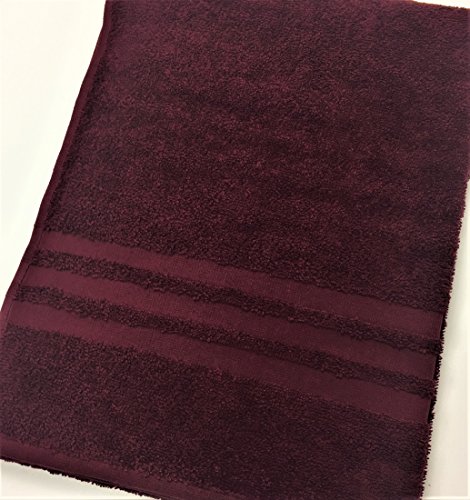 Damen Sauna Set 3tlg Saunakilt mit Knöpfe in zwei Größen + XXL Saunatuch + Handtuch Bordeaux Rot, Größe:XL/XXL - 6