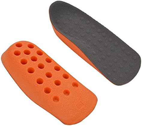 Non-Slip Insole, 2.5cm Invisible Height Increase Half Shockproof Sole Absorbing Insoles Shock Insoles Insert Shoes Pad for Foot Pain Relief (Orange)(Large Size (40-45 Yards))