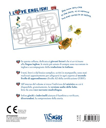 The Little Mermaid I Love English Ediz Illustrata Lingua Inglese Whitestar