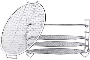Ziva Instant Topf Edelstahl Wäscheständer - 5 Schichten - Geeignet für Crisp 8 Liter