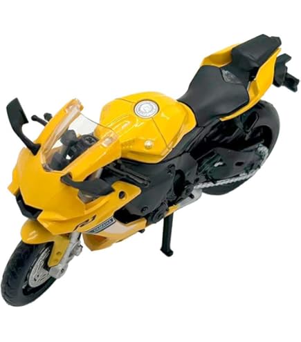 Maisto Yamaha YZF-R1 2021 - Modellino In Metalloo Pressofuso Scala 1:12, Con Cavalletto, Collezione - Foto 5