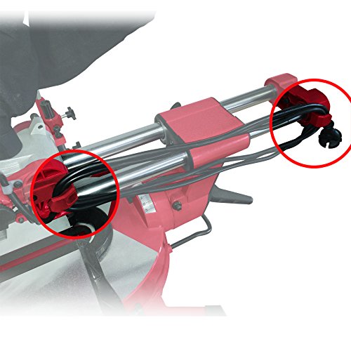 Einhell Zug Kapp Gehrungssäge TE-SM 2534 Dual (1800 W, Sägeblatt Ø 250 mm, Schnittbreite 310 mm, Softstart, schwenkbarer Sägekopf, Laser, LED-Licht) - 9