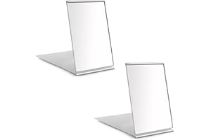 ‎REDAMANCY Redamancy 2pcs Taschenspiegel, 8,5x5cm Reisespiegel, Klappbar Spiegel Klein, Ultradünn Kleiner Spiegel, Taschenspiegel Klein, Geeignet für Reisen, Schule, Büro Camping und Make-Up
