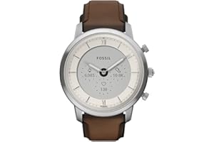 FOSSIL Gen 6 Hybrid Smartwatch Neutra für Herren, Edelstahl, mit Herzfrequenz-, Aktivitäts- und Schlaftracking mit detaillierten Wellness-Statistiken. FTW7073