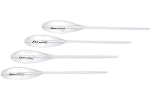 Sbirulino® Kit set da 4 pezzi bombarde galleggianti (bianche) - semi affondanti (trasparenti) - super affondanti (nere) da 3 a 95 grammi