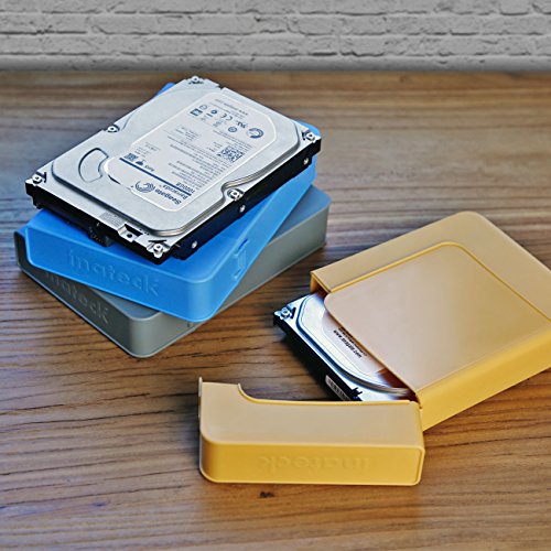 Inateck HPE-B Blau Plastik Schutzhülle für 8.9 cm 3,5 Zoll Festplatten Festplattengehäuse / HDD Festplatten-Gehäuse / Enclosure - 7