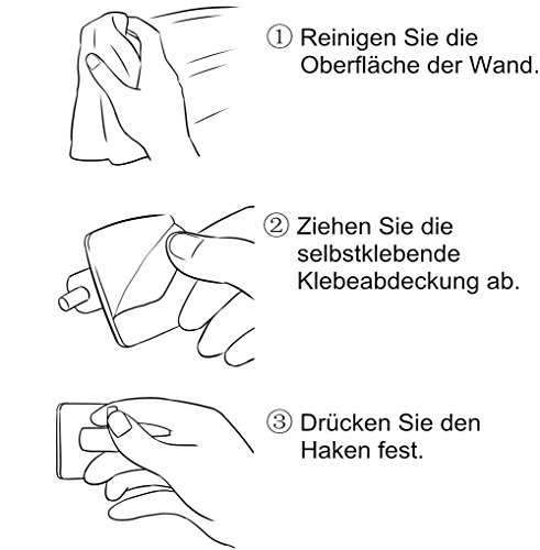 Selbstklebende Handtuchhaken Bademantelhaken aus 304 Edelstahl und 3M