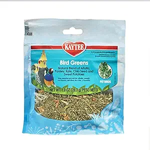 KAYTEE Products C 529082 All Birds Chia/Sweet Pota Foraging Treat Bird Greens, 1 oz