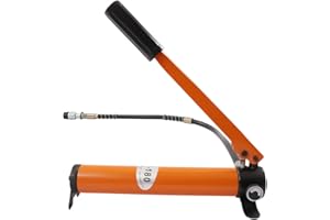 BIUSGIYENY CP-180 Manual Hydraulic Pump Hand Pump Hose Coupling for 10T/20T Hydraulic Crimping Pliers Hydraulic Pipe Bender Oil Reserves 350CC