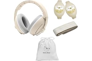 BOENFU Baby Ear Defender 2-in-1 for Babies and Toddlers up to 4 Years,CE & EN71 Certified - Adjustable Noise Reduction Earmuffs,Comfortable Baby Headphones Against Hearing Damage