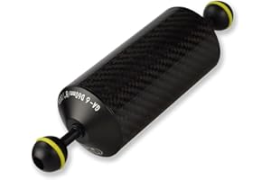 Sea frogs Bras Flottant sous-Marin en Fibre de Carbone pour Montage de lumière vidéo/stroboscopique 20 cm D60 mm