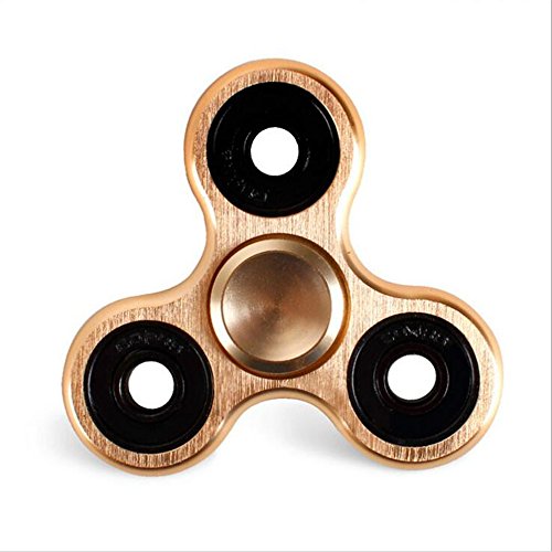 DKRhea Triangle Hand Spinner Fidget Toy in Aluminum For Kids & Adults (Gold) DKRhea Triangle Hand Spinner Fidget Toy in Aluminum For Kids & Adults (Gold)