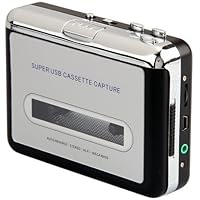 BW Convertisseur de Cassette Audio USB Super Portable Argenté