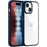 BUFF LABS Buff iPhone 15 ile Uyumlu New Air Bumper Kılıf, Koruyucu Telefon Kılıfı (Koyu Mavi)