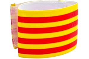 MAKRAN Bazalete Capitan Futbol de tu selección/Brazalete identificador Pais/Accesorios Deportivos de Equipo, brazaletes elásticos, Unisex, Adecuado para múltiples Deportes