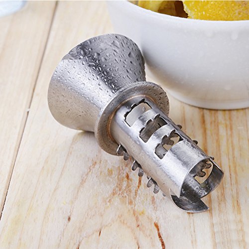 Best Utensilien Edelstahl Manuelle Zitruspresse Squeezer Reibahle 18/8 Edelstahl Hand Held Zitruspresse und Zitrone Ausgießer - 5