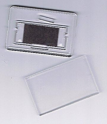 Pack of 50 Oblong Fridge Magnet Blanks for you to fill