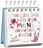 Image de Ich liebe dich bis zum Mond und wieder zurück: Mit 24 Liebeskärtchen