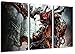 Produktbild Darksiders 3-Teilig auf Leinwand, XXL riesige Bilder fertig gerahmt mit Keilrahmen, Kunstdruck auf Wandbild mit Rahmen