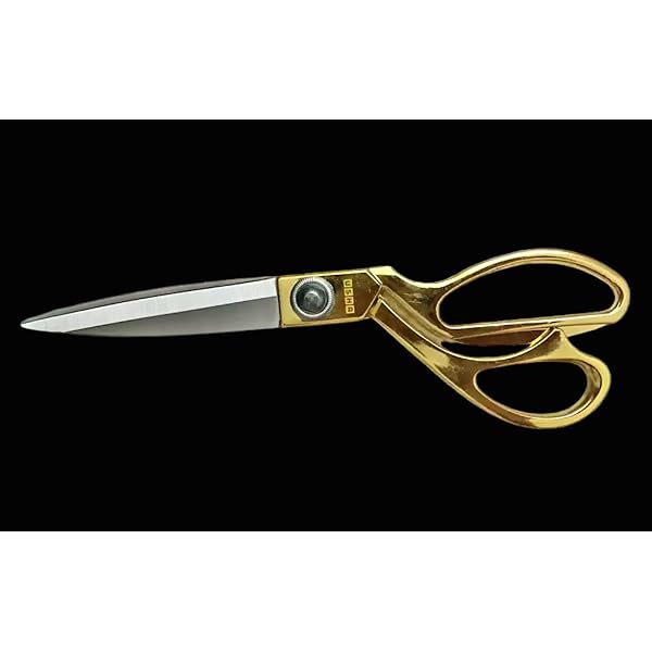 HPGM Professional Ergonomic Kainchi 10Inch, Brass Handle Scissors
