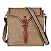 Produktbild Romanticsmy Lässige Crossbody Handtaschen Schultertasche Lässige Vintage Aktentasche Reißverschluss Wasserdichte Leinwand Umhängetasche Schultertasche Farbe: Khaki Business Aktentasche