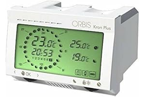 ORBIS CRONOTERMOSTATO DIGITALE INCASSO"KRON" BIANCO cod.OB322500