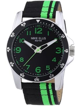 Mike Ellis New York Herren-Armbanduhr XL Analog Quarz Textil M3145